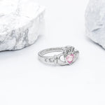 Birthstone Claddagh Ring - Love, Loyalty, Friendship