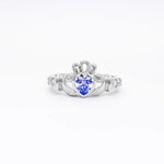 Birthstone Claddagh Ring - Love, Loyalty, Friendship