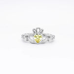 Birthstone Claddagh Ring - Love, Loyalty, Friendship