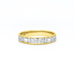 Celtic Trinity Knot Ring Set with Precious Gemstones