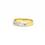 Celtic Trinity Knot Ring Set with Precious Gemstones