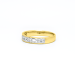 Celtic Trinity Knot Ring Set with Precious Gemstones
