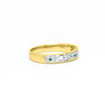 Celtic Trinity Knot Ring Set with Precious Gemstones