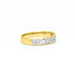 Celtic Trinity Knot Ring Set with Precious Gemstones