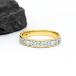 Celtic Trinity Knot Ring Set with Precious Gemstones