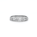 Celtic Trinity Knot Ring Set with Precious Gemstones