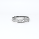 Celtic Trinity Knot Ring Set with Precious Gemstones