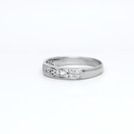 Celtic Trinity Knot Ring Set with Precious Gemstones