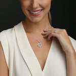 Sterling Silver Claddagh Birthstone Necklace
