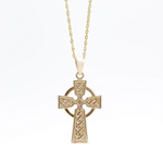 Traditional Gold Celtic Cross Pendant
