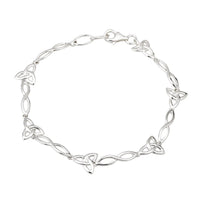 Sterling Silver Trinity Knot Bracelet
