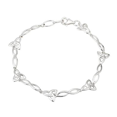Sterling Silver Trinity Knot Bracelet