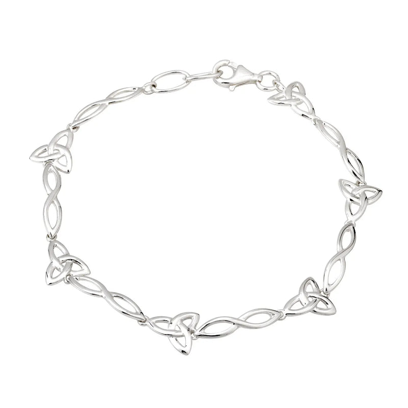 Sterling Silver Trinity Knot Bracelet