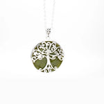 Connemara Marble Sterling Silver Reversible Tree of Life Pendant