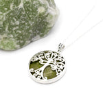 Connemara Marble Sterling Silver Reversible Tree of Life Pendant