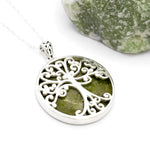 Connemara Marble Sterling Silver Reversible Tree of Life Pendant