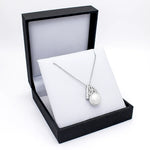 Silver Trinity Knot Pearl Pendant