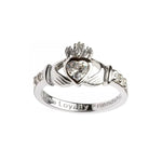 Birthstone Claddagh Ring - Love, Loyalty, Friendship