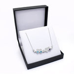 Family Birthstone Claddagh Shamrock Pendant