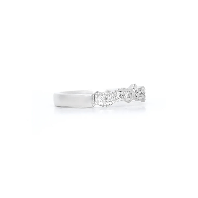 Claddagh Wedding Ring Set Adorned With Heartshaped Gemstone And Diamonds