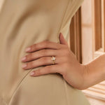 Claddagh Ring with Heartshaped Lab Diamond