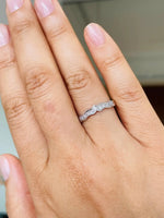 Irish Wedding Ring with Pavé-Set Precious Gemstones