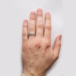 Gents Gold Claddagh Celtic Knot Wedding Band With Diamonds