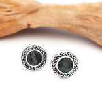 Connemara Marble Celtic Knot Pendant and Stud Earrings Gift Set
