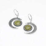 Connemara Marble Celtic Sun and Moon Earrings