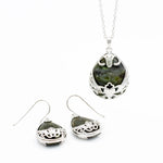 Connemara Marble Claddagh Pendant And Earrings Gift Set