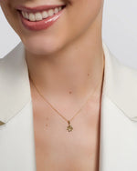 Gold Shamrock Necklace