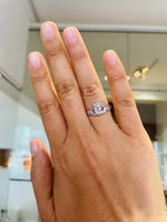 Claddagh Engagement Ring With Heart-shaped Precious Gemstone And Diamonds