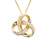 Diamond Studded Celtic Knot Pendant