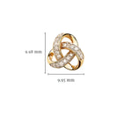 Diamond Studded Celtic Knot Earrings