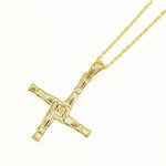 Double Sided Gold St Brigids Cross Pendant
