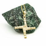 Double Sided Gold St Brigids Cross Pendant
