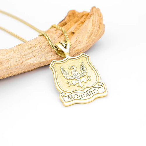 Family Crest Pendant With Family Name