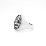 Mens Family Crest Signet Ring