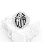Mens Family Crest Signet Ring