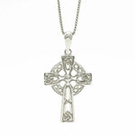 Filigree Celtic Cross Pendant in Sterling Silver
