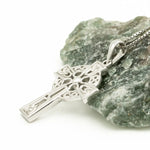 Filigree Celtic Cross Pendant in Sterling Silver