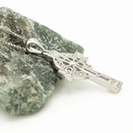 Filigree Celtic Cross Pendant in Sterling Silver