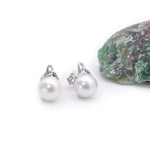 Freshwater Pearl Trinity Knot Earrings