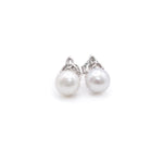 Freshwater Pearl Trinity Knot Earrings