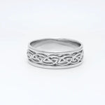 Gents Silver Celtic Knot Wedding Ring