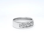 Gents Silver Celtic Knot Wedding Ring