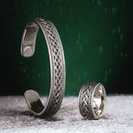 Gents Sterling Silver Celtic Knot Bangle