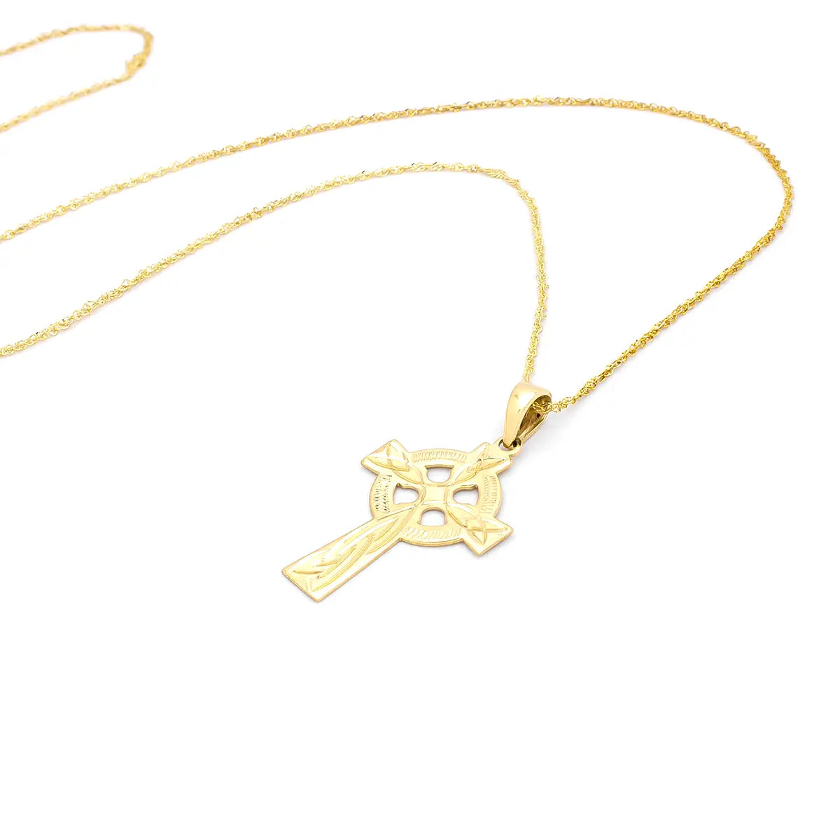 Gold Celtic Cross Pendant – view 5