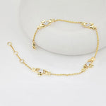 Gold Claddagh Bracelet With Lab Diamonds