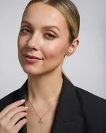 Gold Diamond Shamrock Necklace